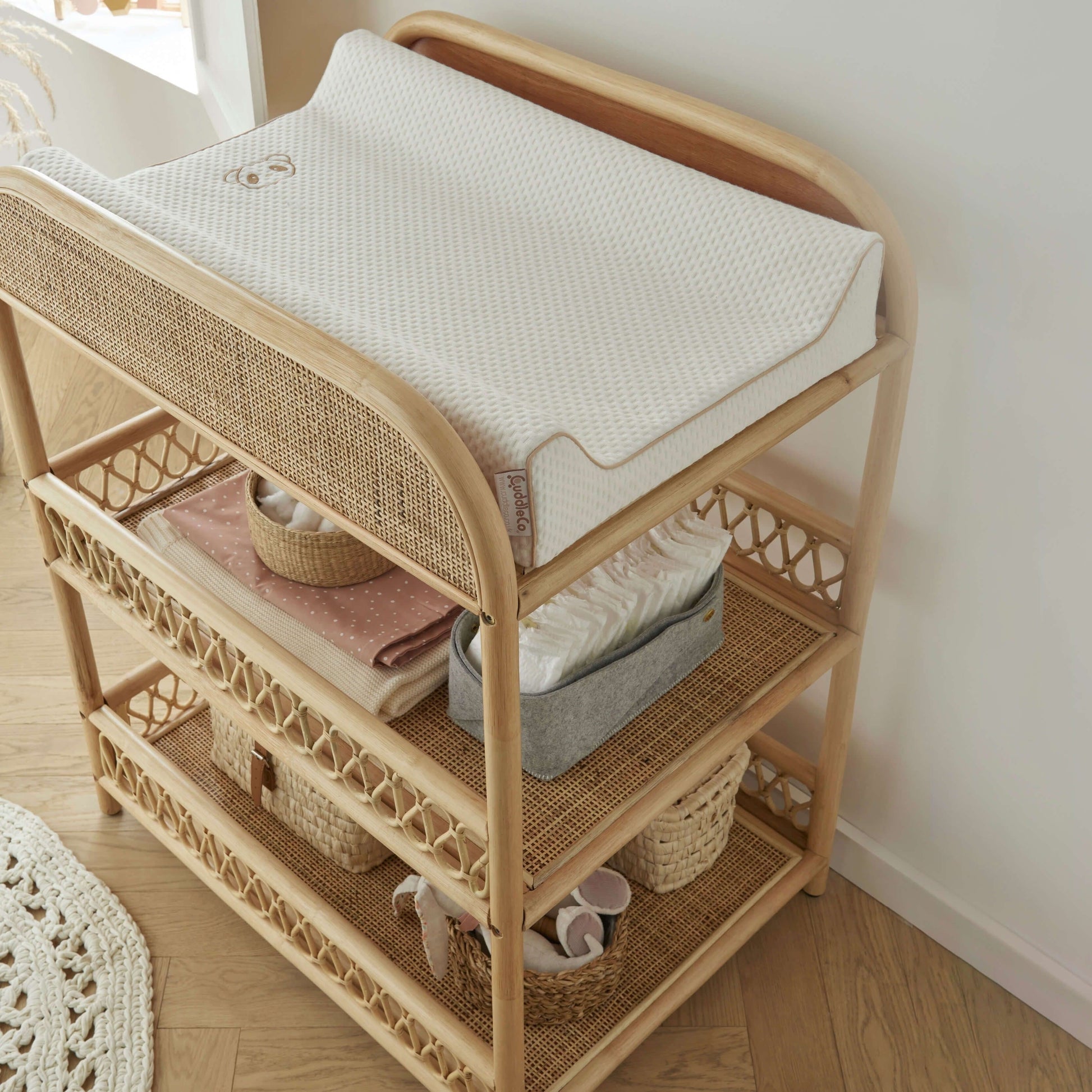 Cuddle Co Cuddle Co Aria Changer - Rattan