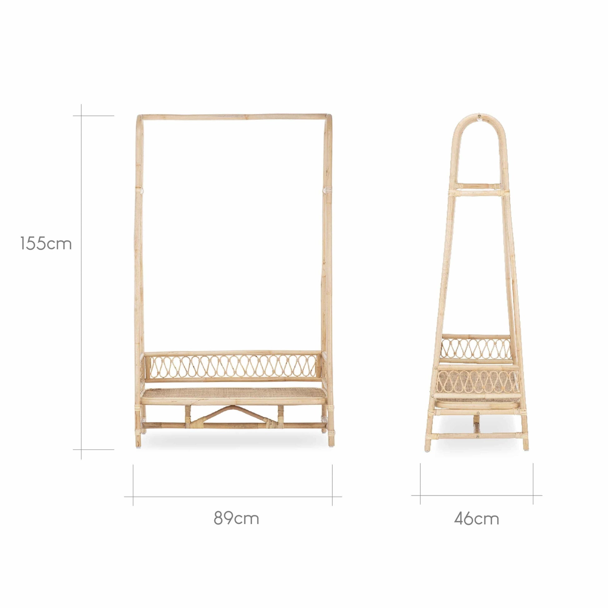Cuddle Co Cuddle Co Aria Clothes Rail - Rattan