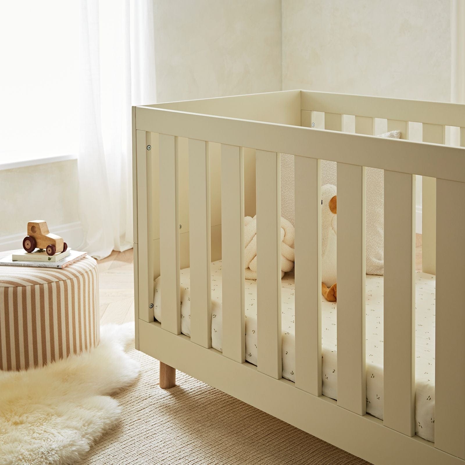 Cuddle Co Cuddle Co Harper 3 Nursery Piece Set | Cream & Ash