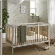 Cuddle Co White & Natural Cuddle Co Nola Cot Bed
