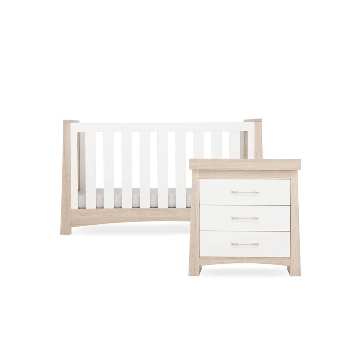 Cuddleco Nursery Furniture CuddleCo Lana 2 Piece Nursery Furniture Set - Ash & White