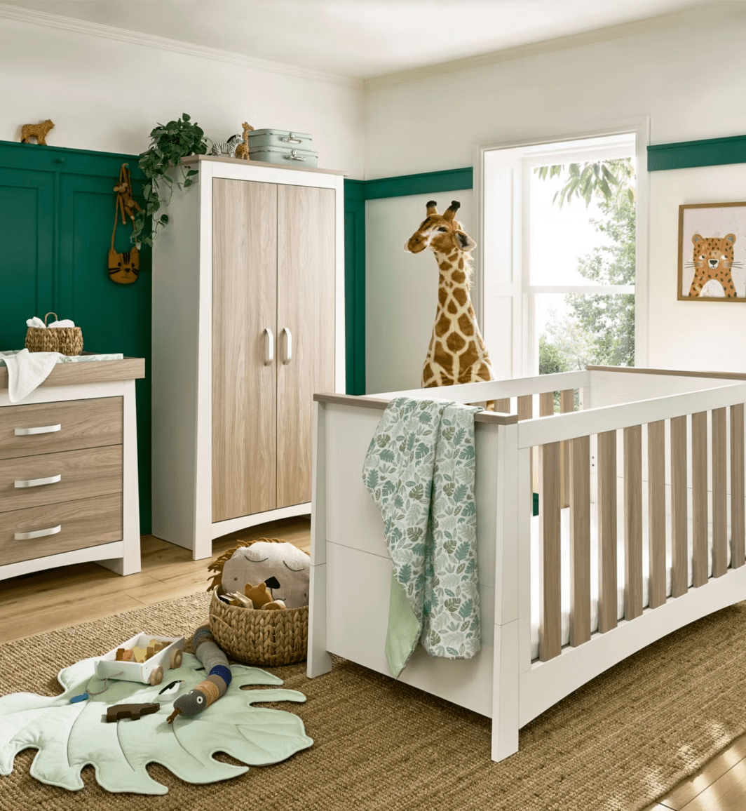 Cuddleco Nursery Furniture CuddleCo Lana 3 Piece Nursery Furniture Set - Ash & White