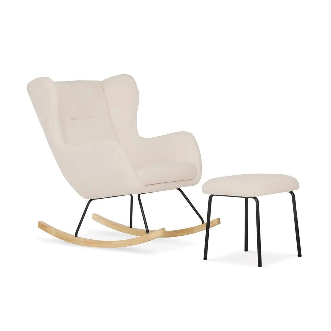 CuddleCo Nursing Chair Marley Nursing Chair and Footstool - Teddy Light Beige