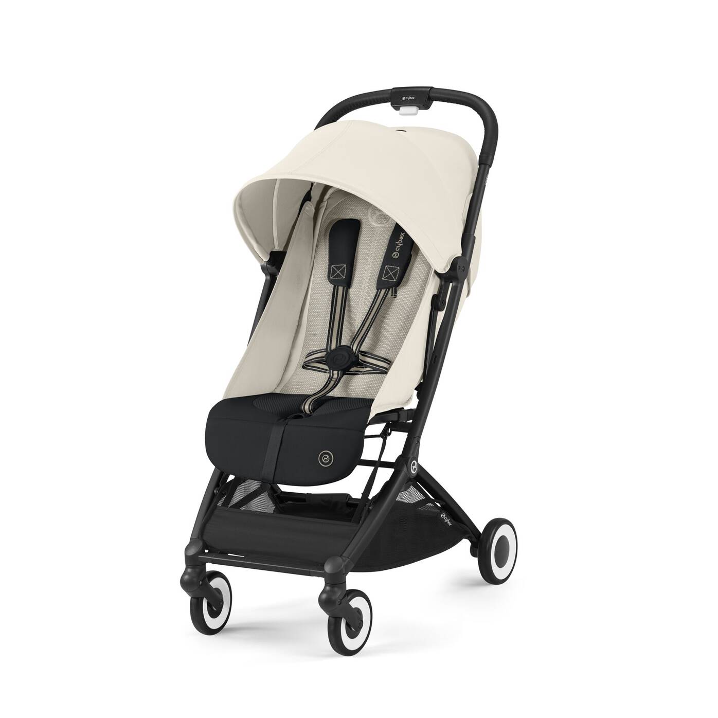 Cybex Baby Strollers Cybex Orfeo Canvas White - Black Frame