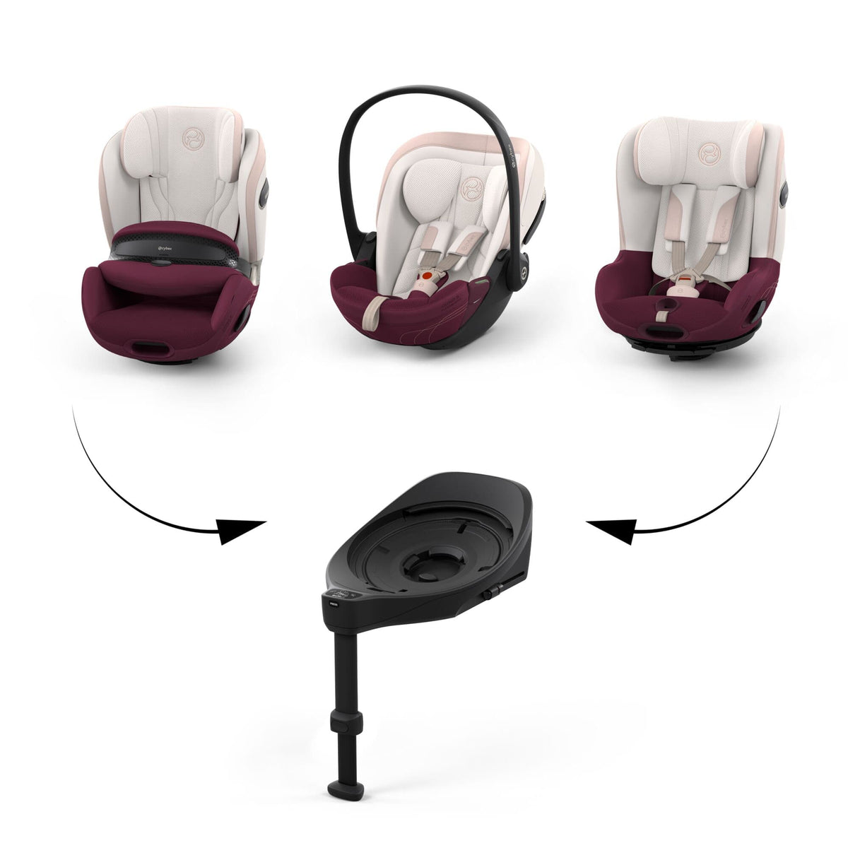 Cybex Car Seat Cybex Anoris S Style Airbag - Quartz Pink - Pre Order