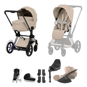 Cybex Prams & Car Seat Bundles Cybex EPriam Ultimate Bundle - Comfort Collection - Beige 2026