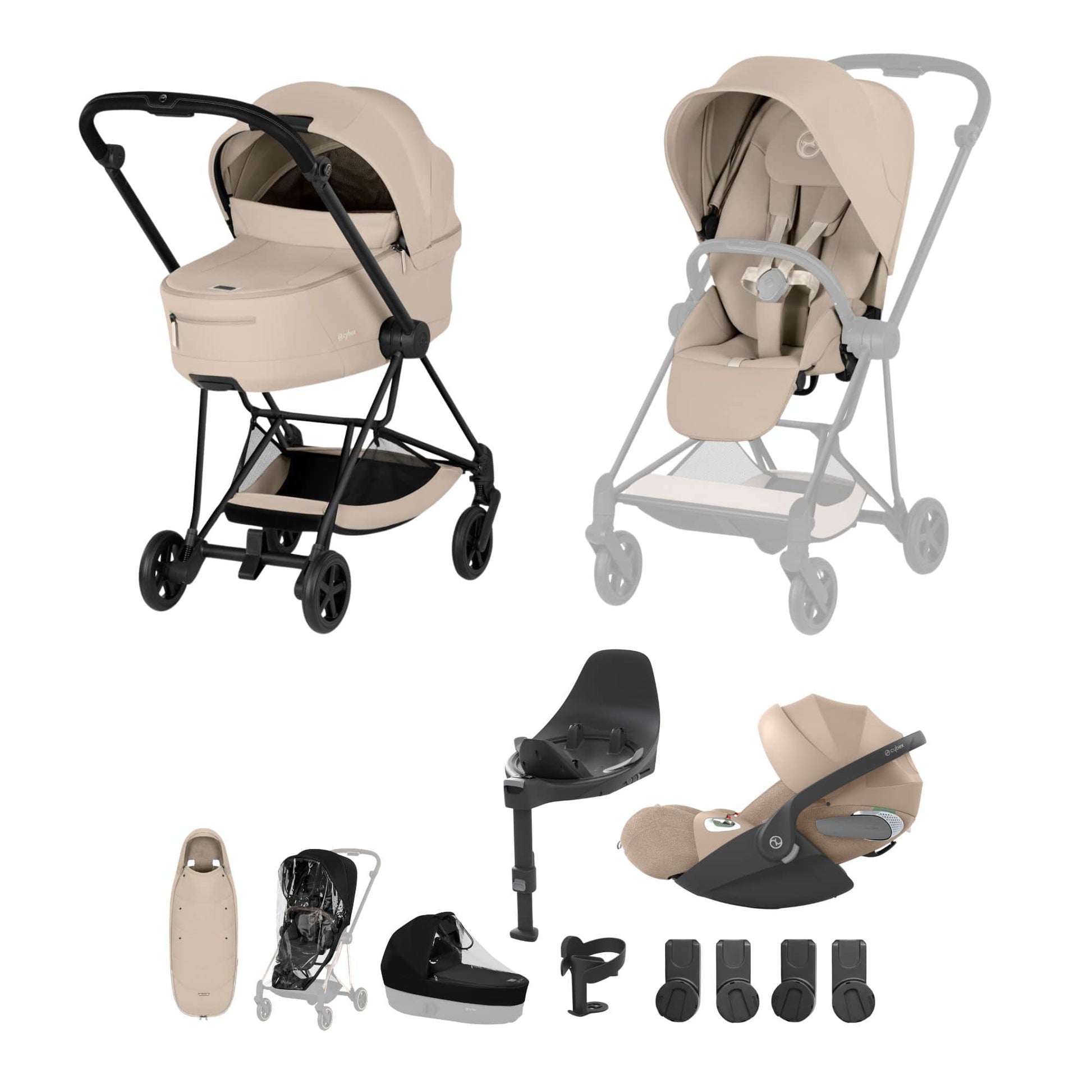 Cybex Prams & Car Seat Bundles Cybex Mios Ultimate Accessory  - Comfort Collection - Beige 2026