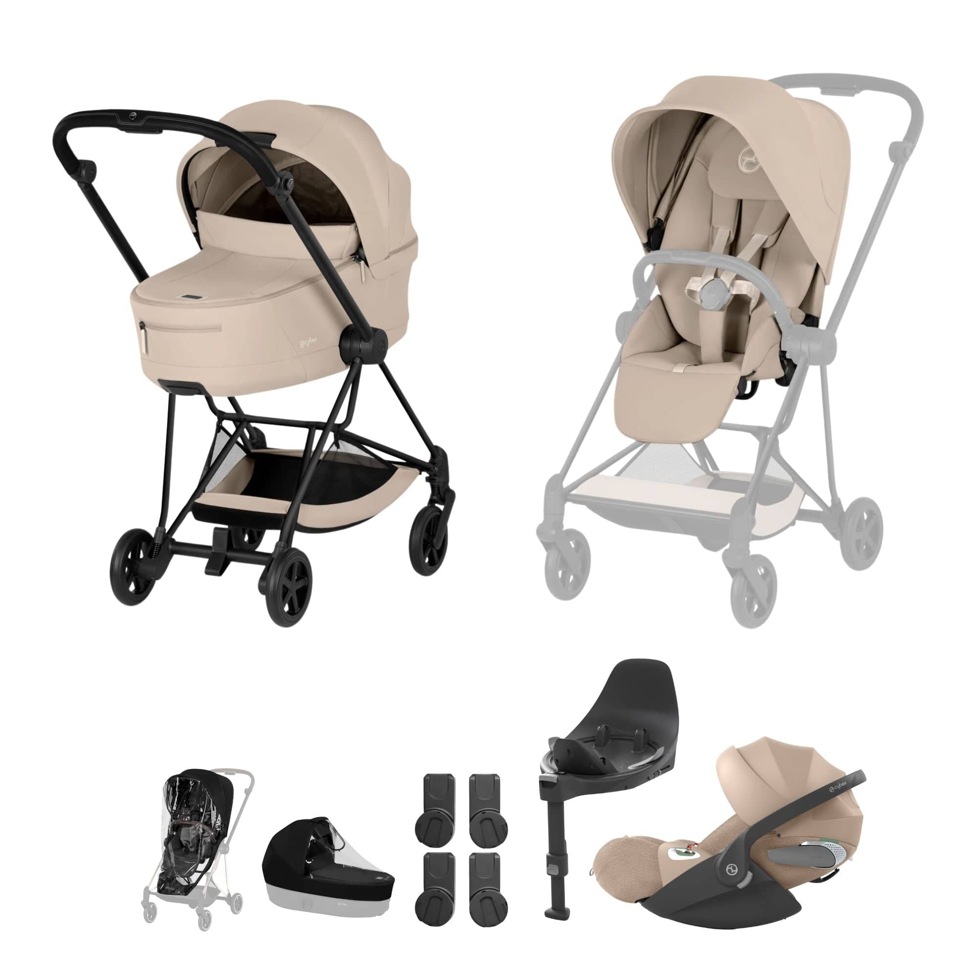 Cybex Prams & Car Seat Bundles Cybex Mios Ultimate Bundle - Comfort Collection - Beige 2026