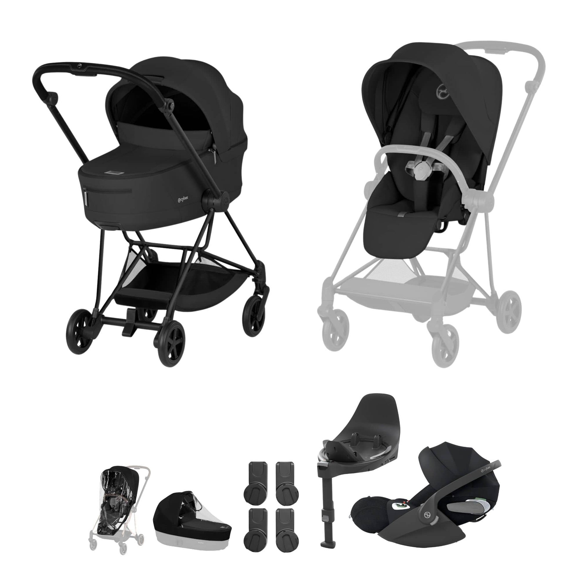 Cybex Prams & Car Seat Bundles Cybex Mios Ultimate Bundle - Comfort Collection - Black 2026