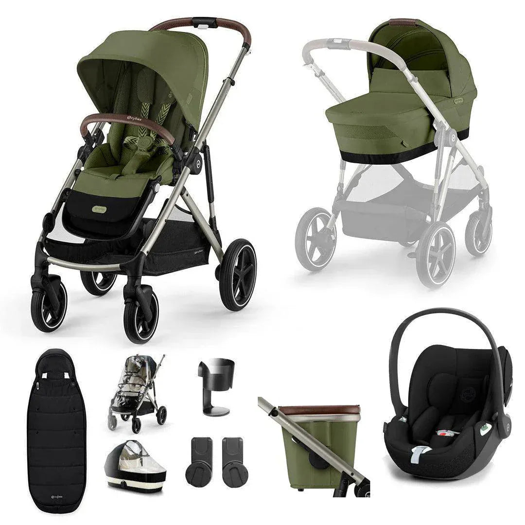 Cybex Prams Cybex Gazelle S - Luxury Cloud T Bundle - Moss Green