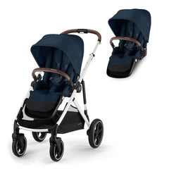 Cybex Prams Ocean Blue / Silver Frame / Without Carrycot Cybex Gazelle S Duo Pushchair 2023
