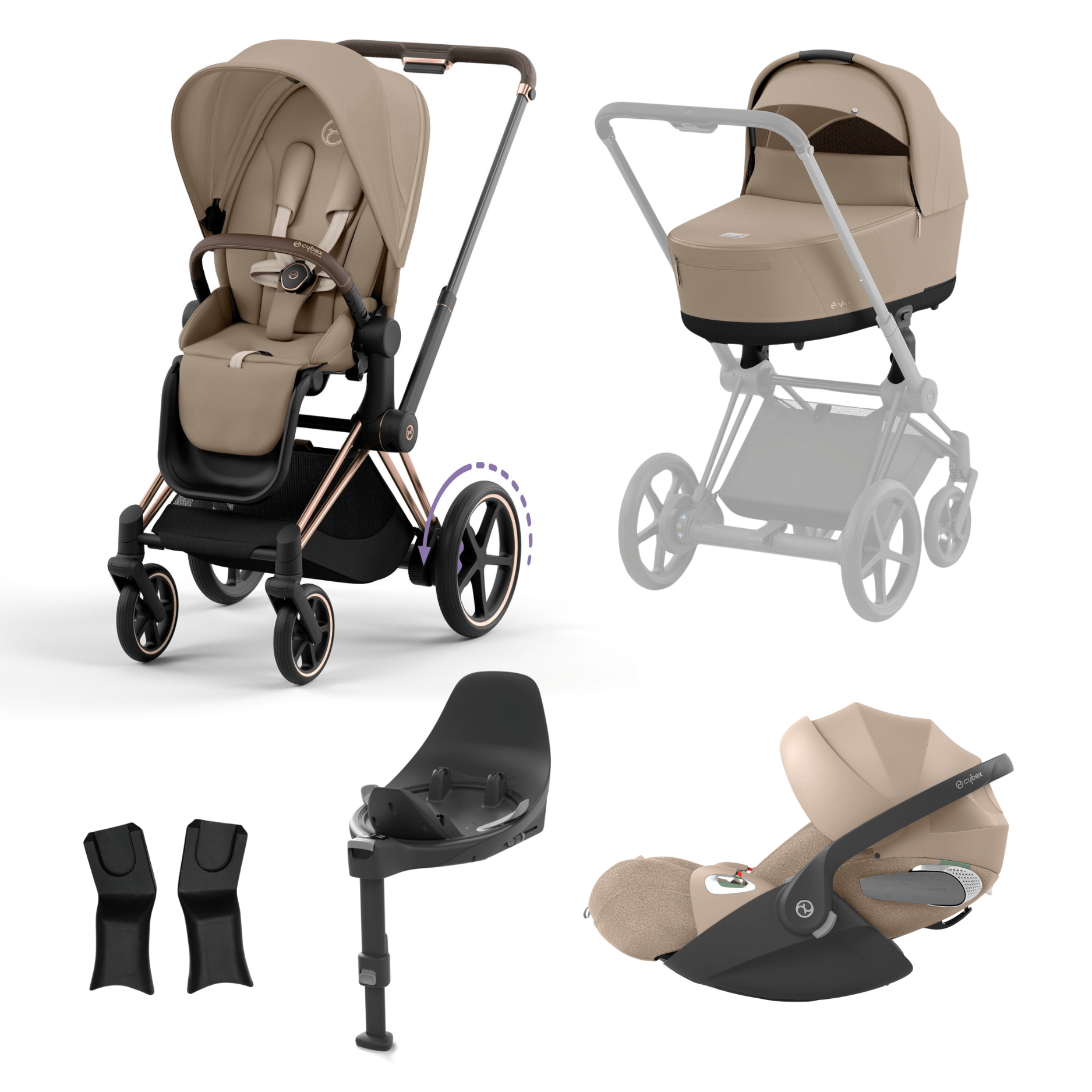 Cybex ePriam Rose Gold – Bababoom Boutique Cybex ePriam Rose Gold – Bababoom Boutique