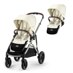 Cybex Prams Seashell Beige / Taupe Frame *Independent Exclusive* / Without Carrycot Cybex Gazelle S Duo Pushchair 2023