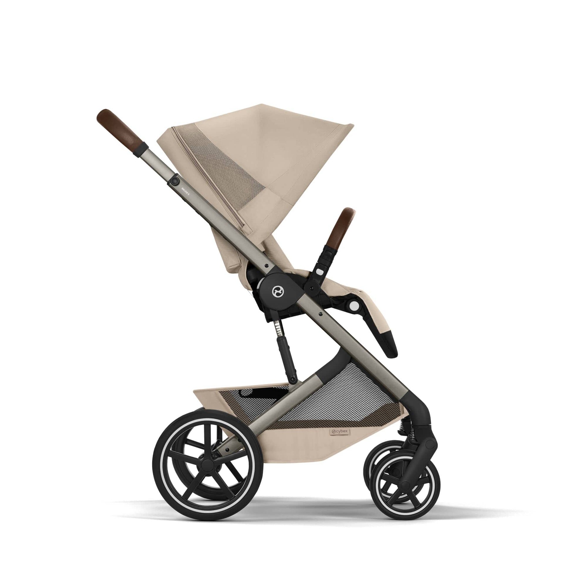 Cybex Travel System Cybex Balios S Lux with Folding Carrycot - Almond Beige Bundle - Pre Order