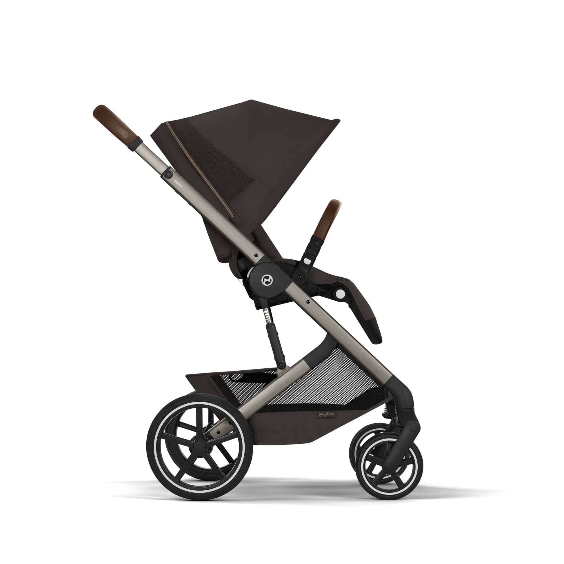 Cybex Travel System Cybex Balios S Lux with Folding Carrycot - Chocolate Brown Bundle - Pre Order