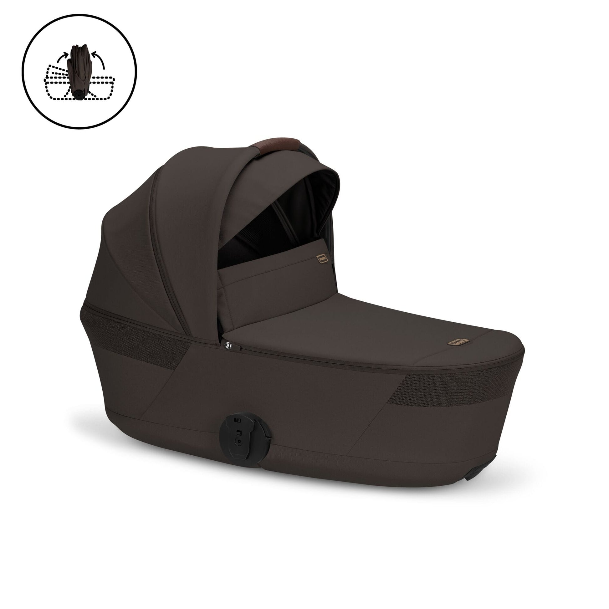 Cybex Travel System Cybex Balios S Lux with Folding Carrycot - Chocolate Brown Bundle - Pre Order