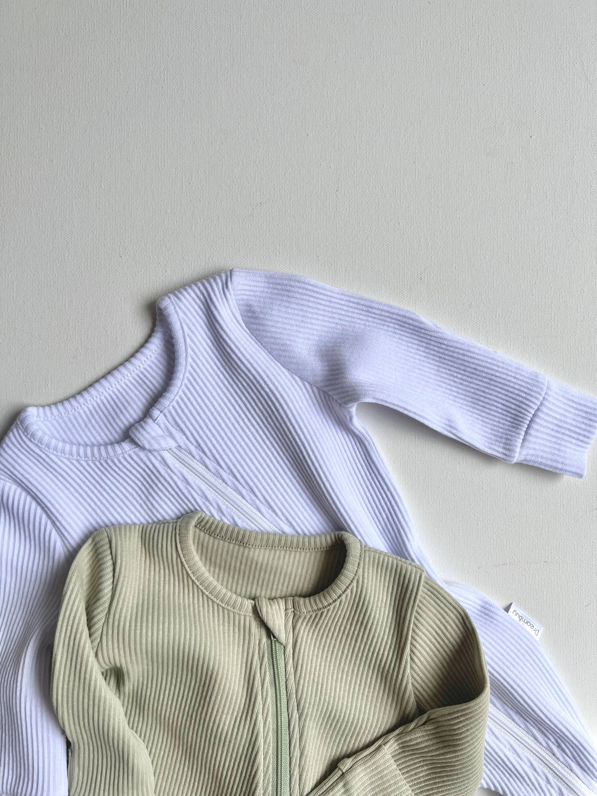 DreamBuy Sage Zip Sleepsuit: 6-12M