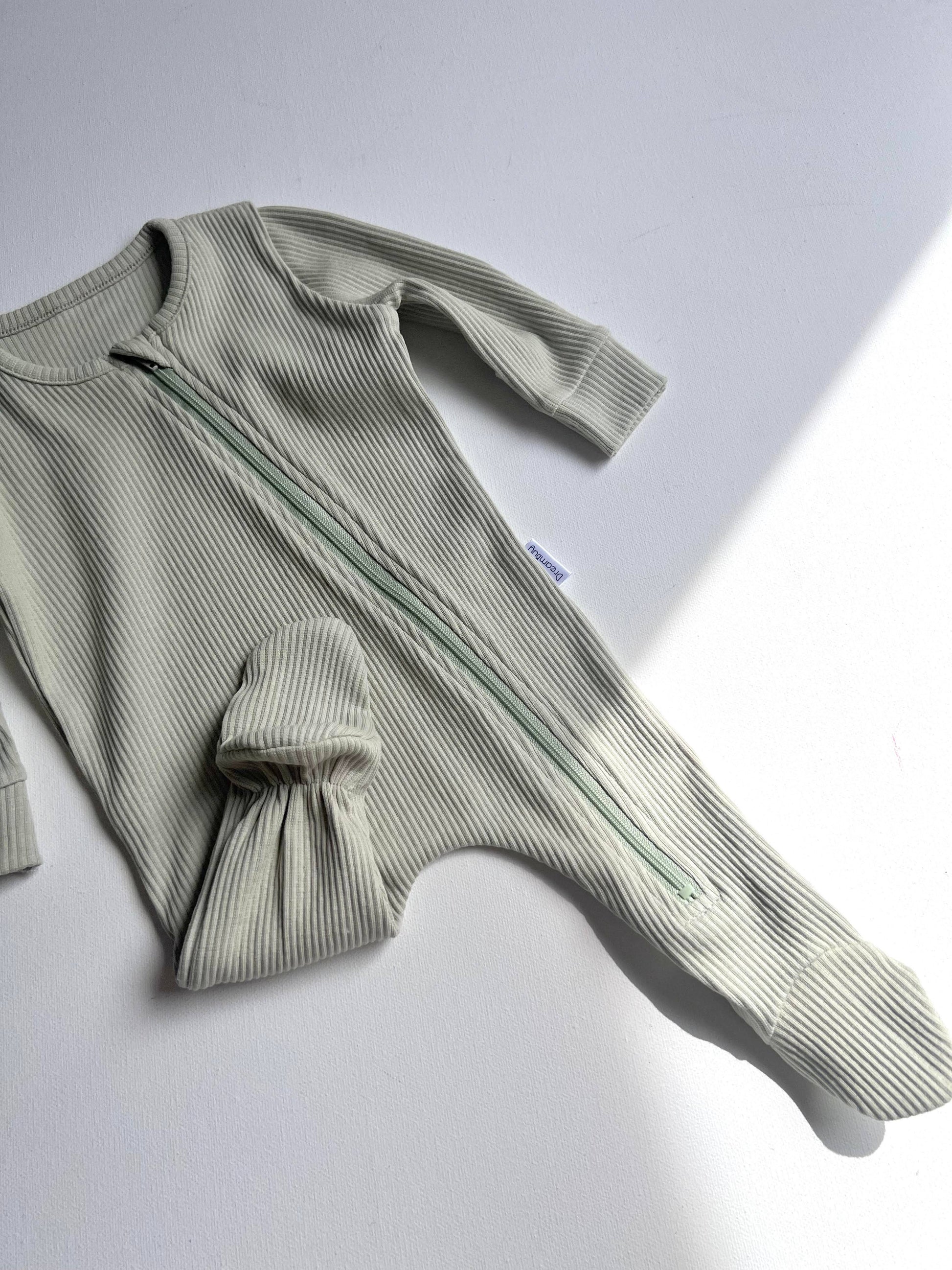 DreamBuy Sage Zip Sleepsuit: 6-12M