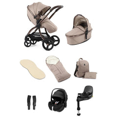 Egg Houndstooth Almond / Maxi Cosi Pebble Pro 360 Egg3 Special Edition Travel System Bundle