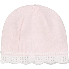 Emile et Rose Babygrow Emile Et Rose 'Elise' Pink Knit All in One with Hat