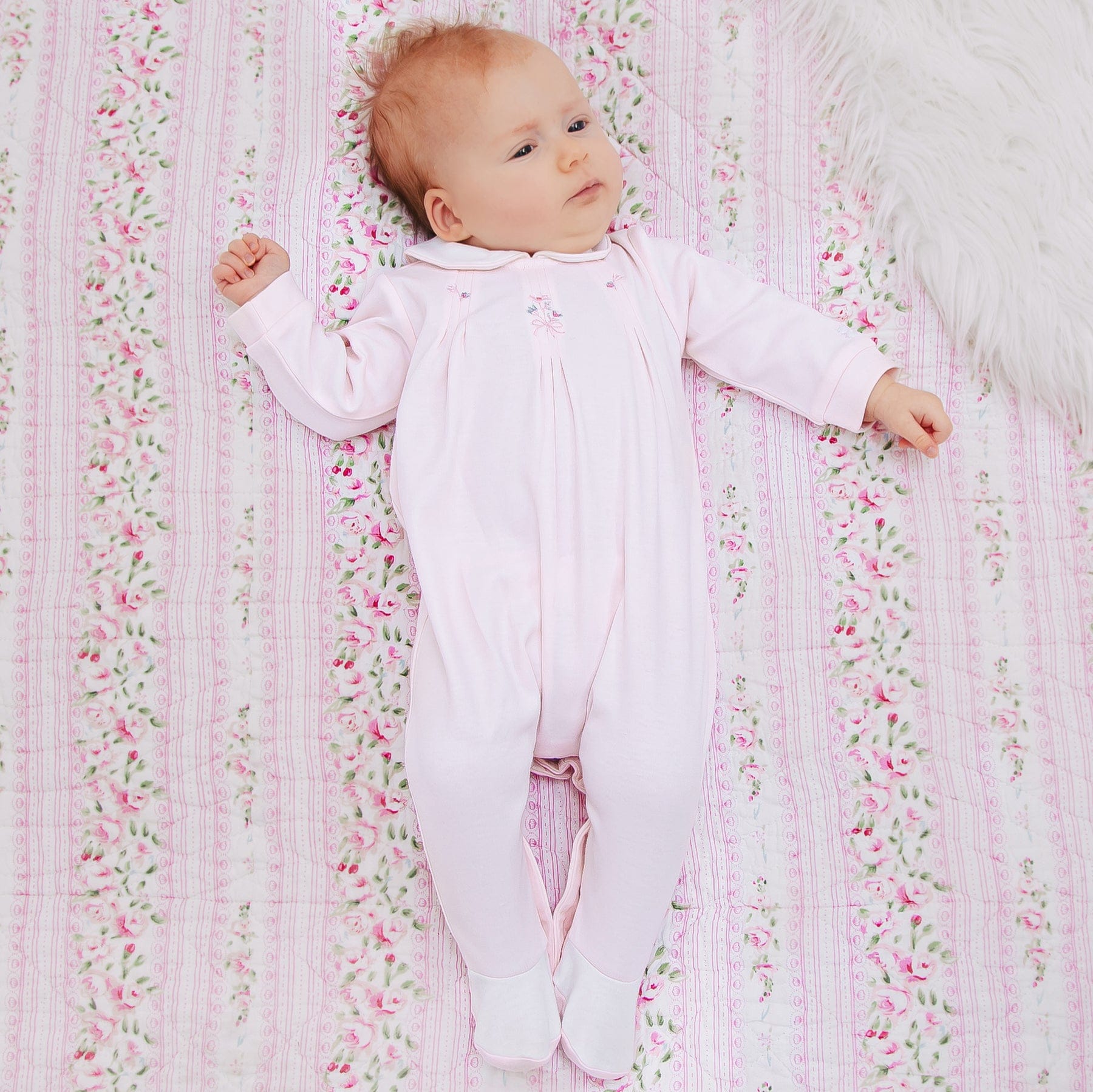 Emile et Rose Babygrow Emile et Rose 'Lara' Pink Babygrow