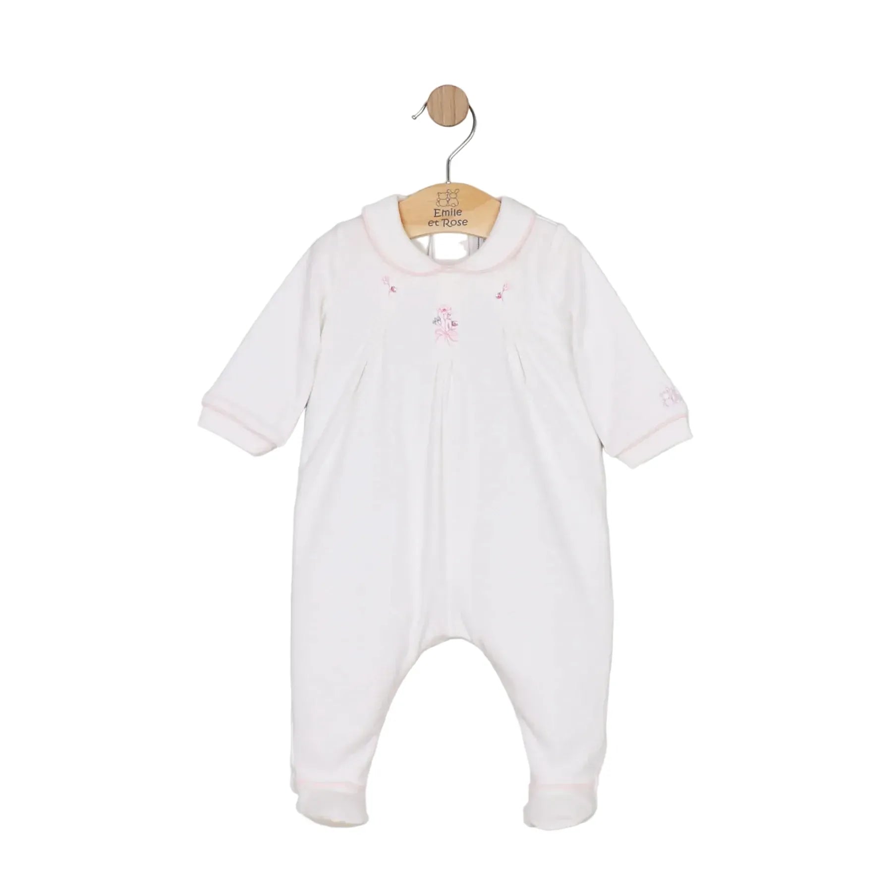 Emile et Rose Babygrow Emile et Rose 'Lara' White Babygrow