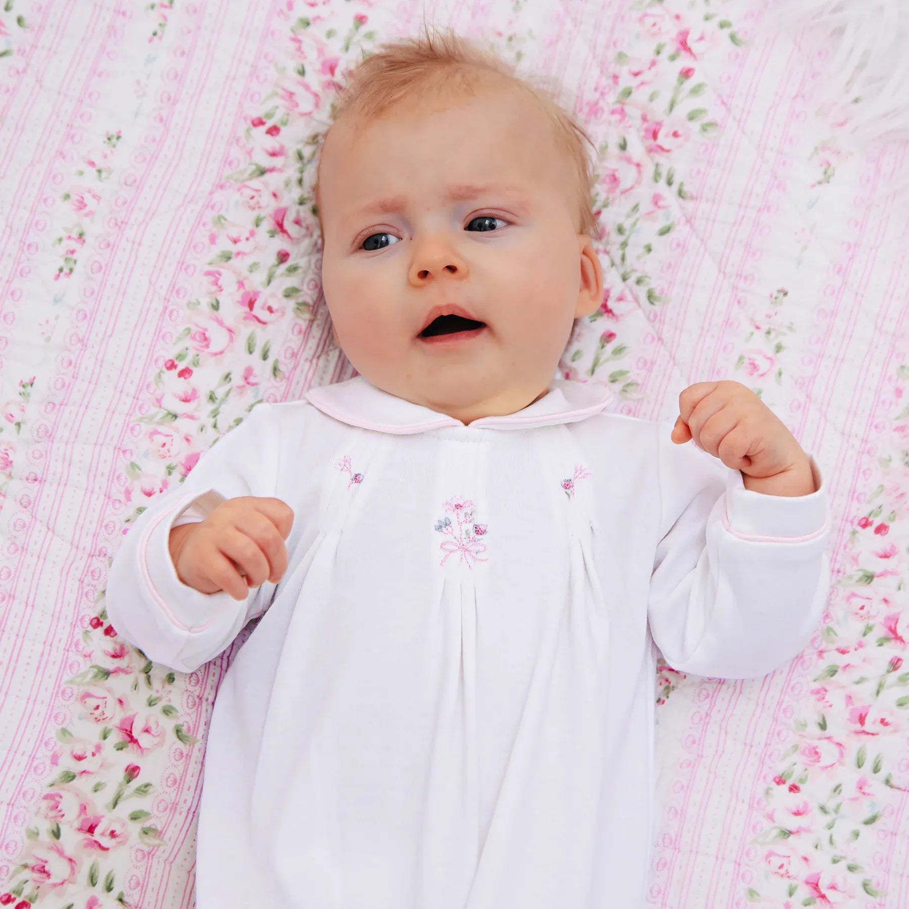 Emile et Rose Babygrow Emile et Rose 'Lara' White Babygrow