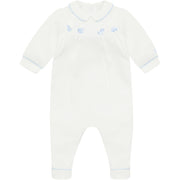 Emile et Rose Babygrow Emile et Rose White & Blue 'Larry' Babygrow