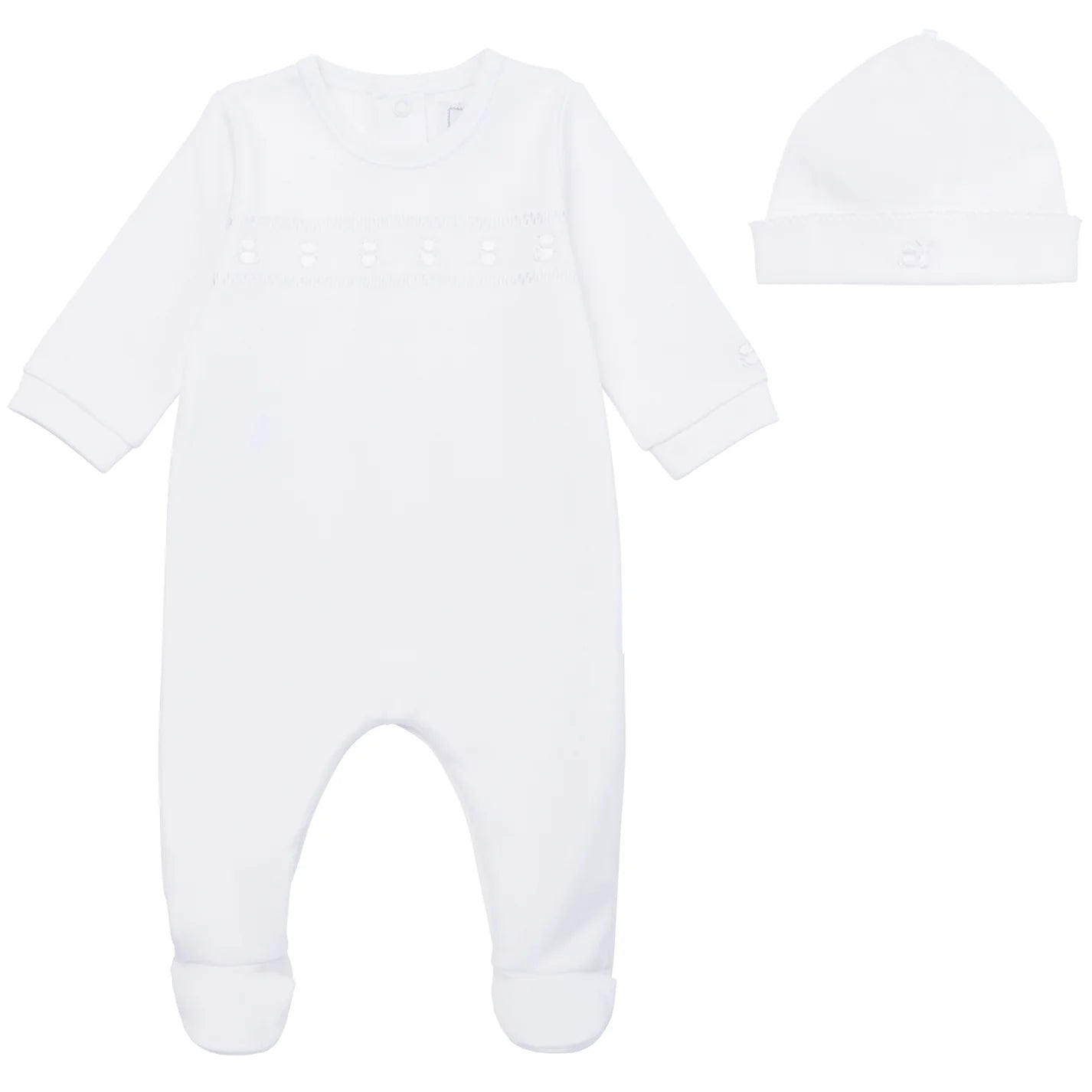 Emile et Rose Emile Et Rose 'Heath' Babygrow with Hat