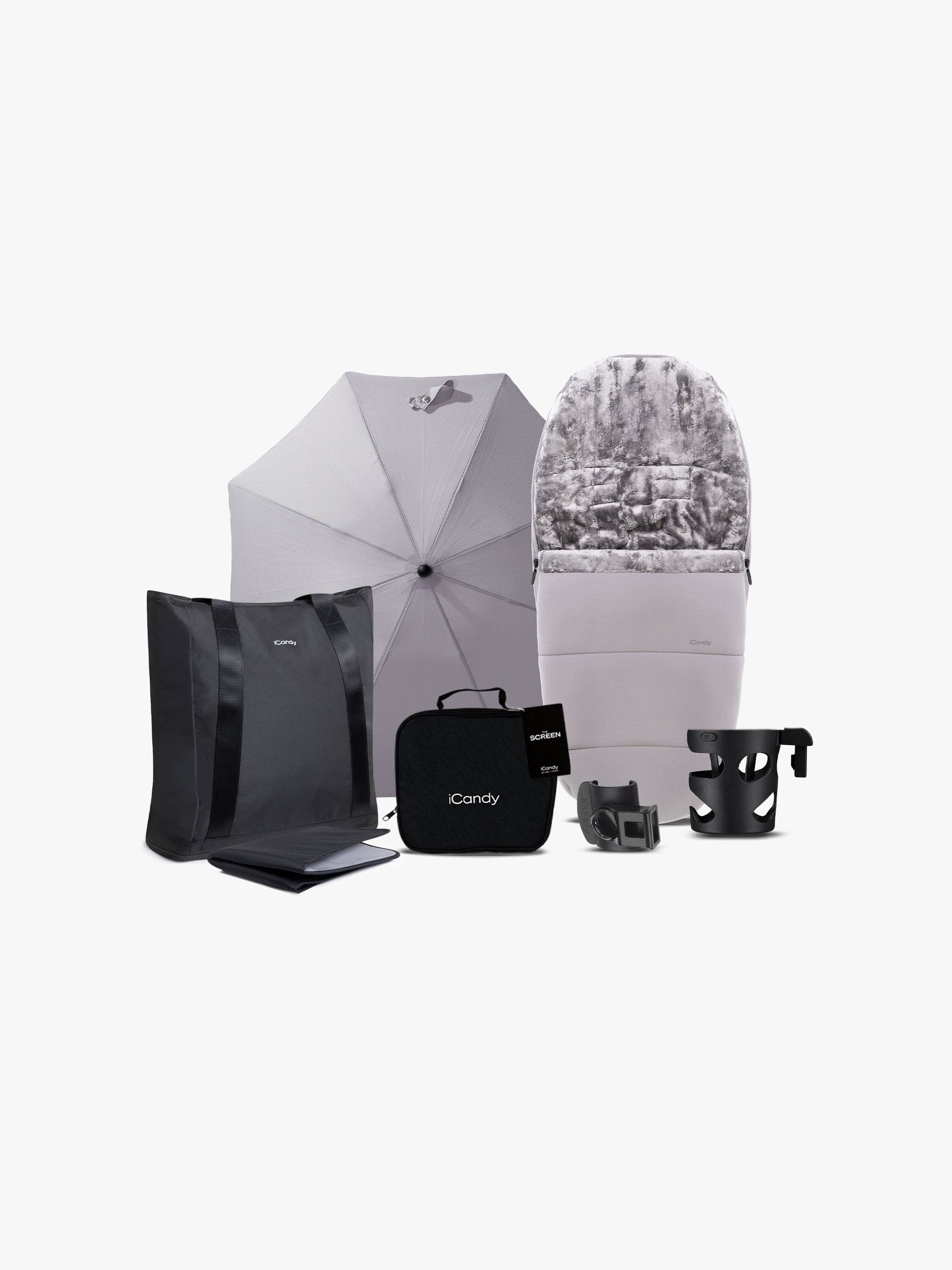 iCandy Prams & Pushchairs iCandy Core 2 Complete Bundle  - Storm Grey