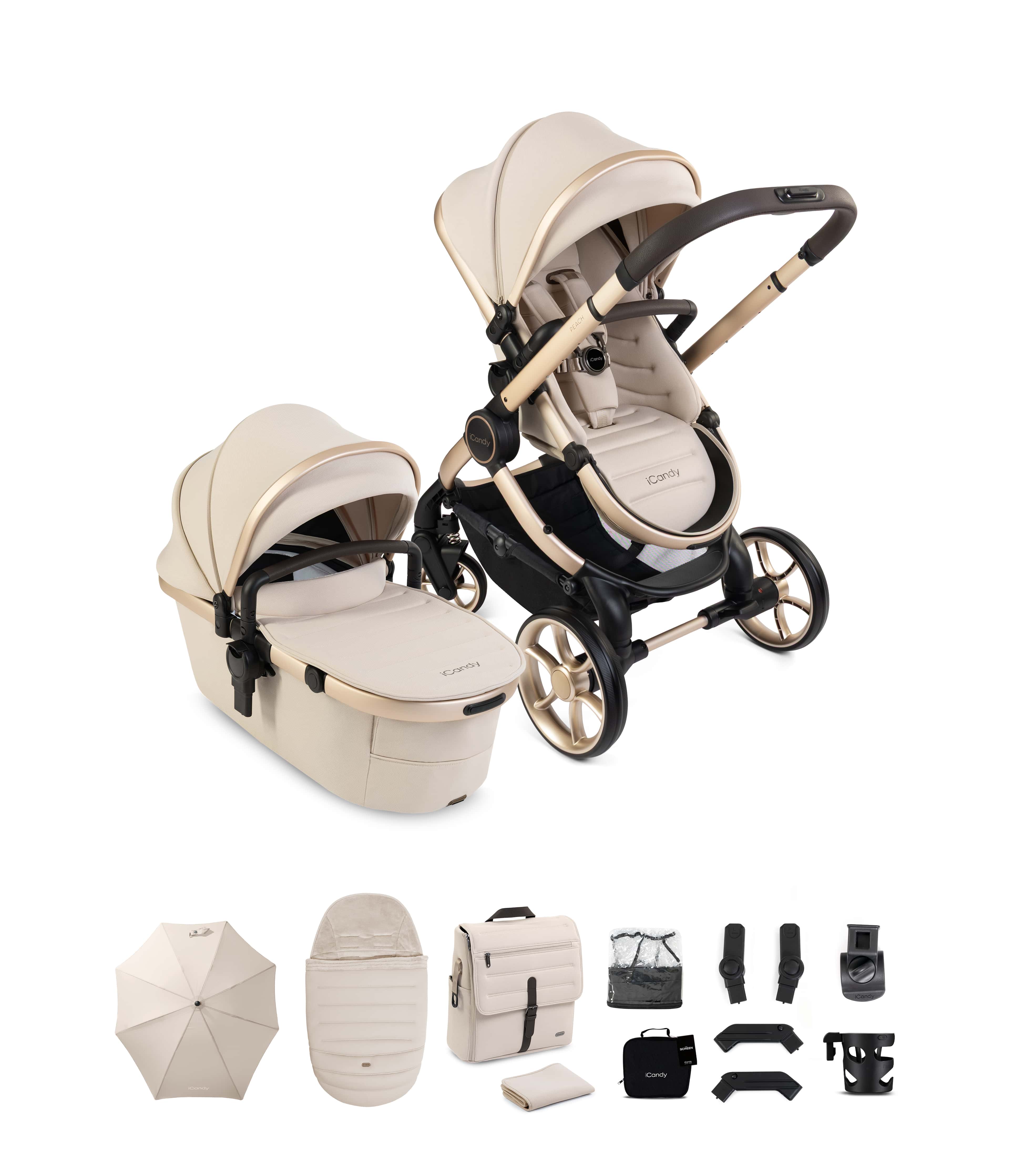 iCandy Prams & Pushchairs iCandy Peach 8 Complete Bundle - Bicotti