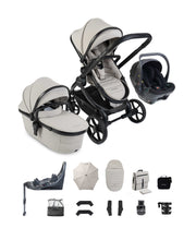 iCandy Prams & Pushchairs iCandy Peach 8 Complete Bundle with Black 360 Cocoon Car Seat & Base- Taupe