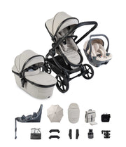 iCandy Prams & Pushchairs iCandy Peach 8 Complete Bundle with Sandstone 360 Cocoon Car Seat & Base- Taupe