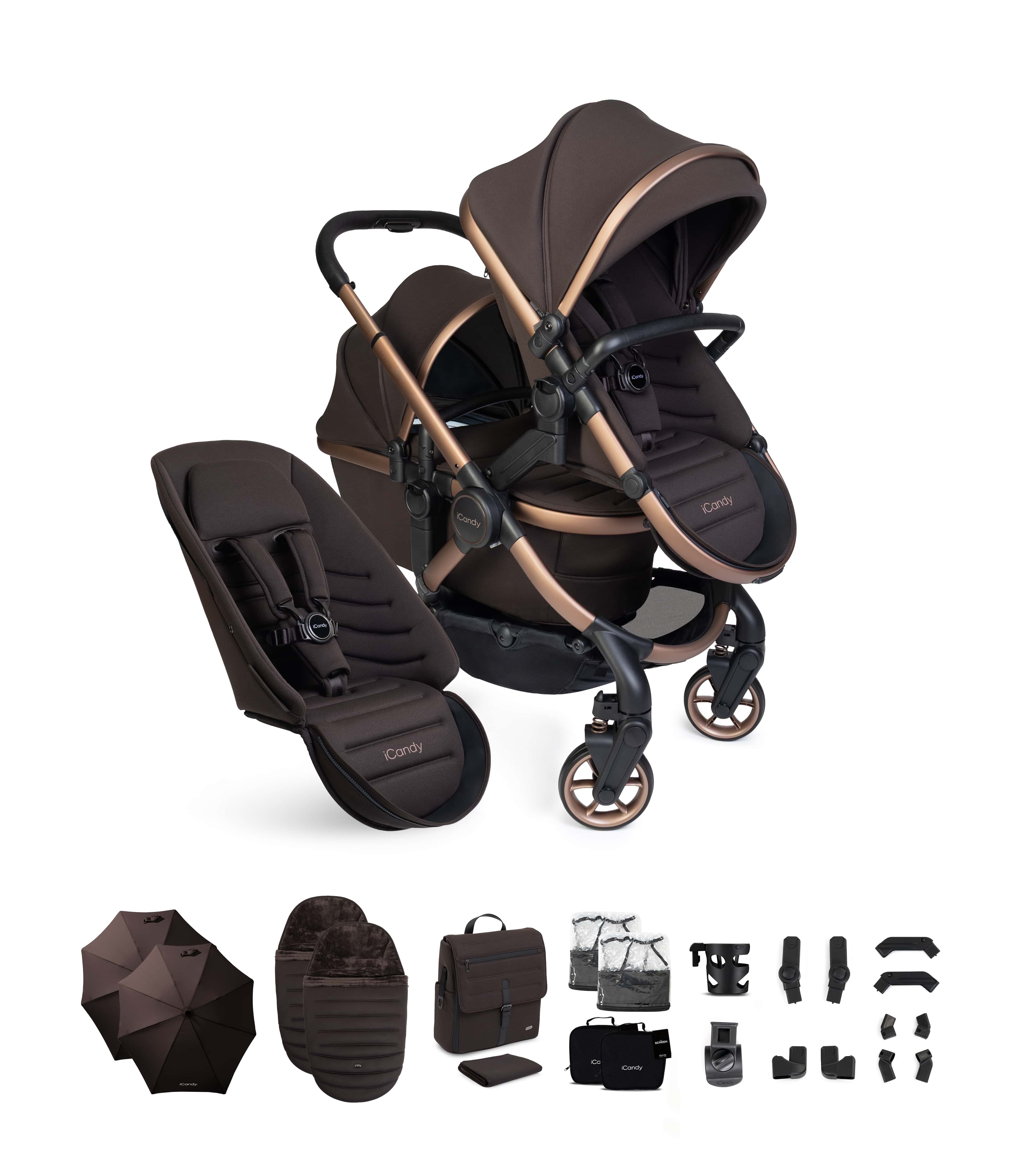 iCandy Prams & Pushchairs iCandy Peach 8 Complete Duo Bundle - Pecan