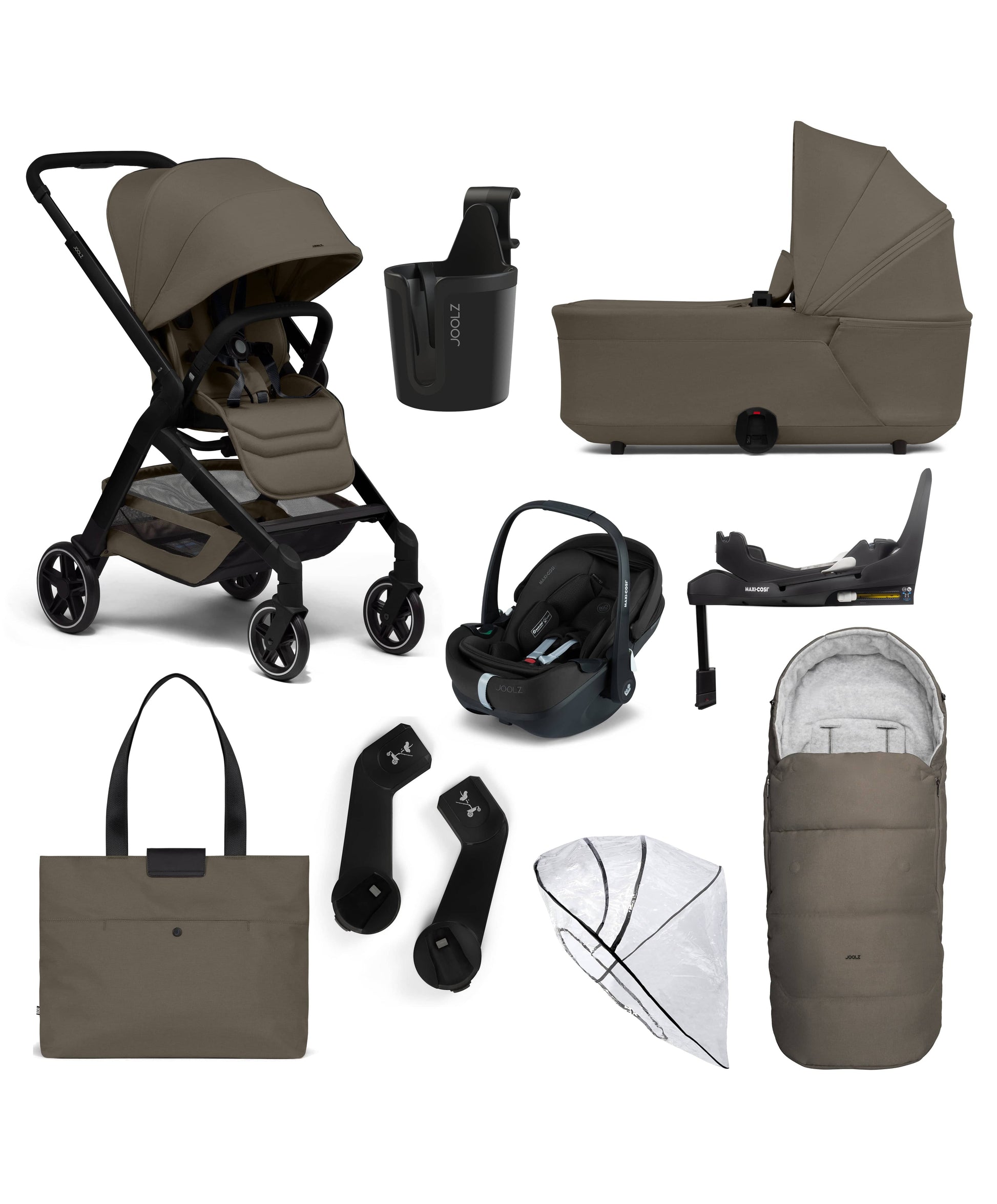 Joolz Pram & Car Seat Bundles Joolz Hub2 and Maxi Cosi Pebble 360 Pro2 Bundle