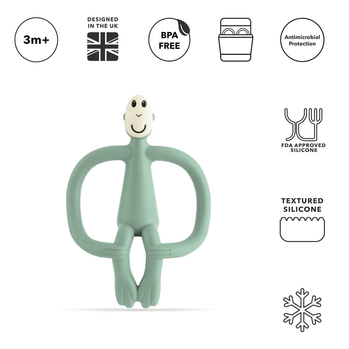 Matchstick Monkey Toys Matchstick Monkey Teething Toy - Mint Green