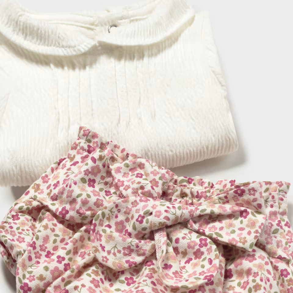 Mayoral 3 Piece Set Mayoral 3 Piece, Floral Bloomer Set