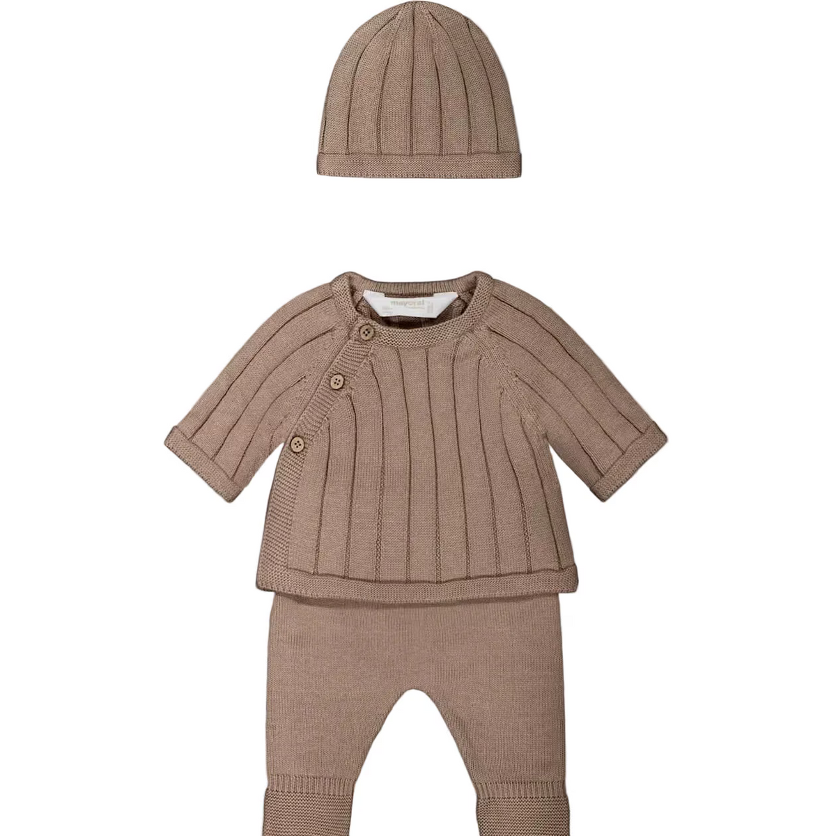Mayoral 3 Piece Set Mayoral Fawn 3 Piece Knit Set