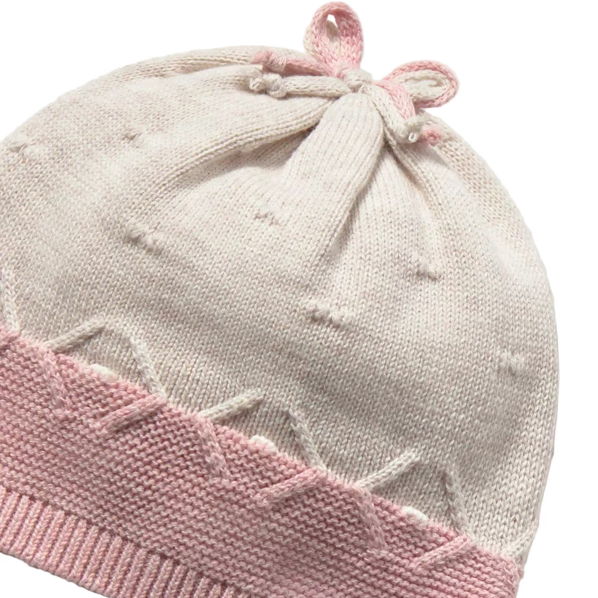 Mayoral 3 Piece Set Mayoral Girls Pink & Beige 3 Piece Knit Set