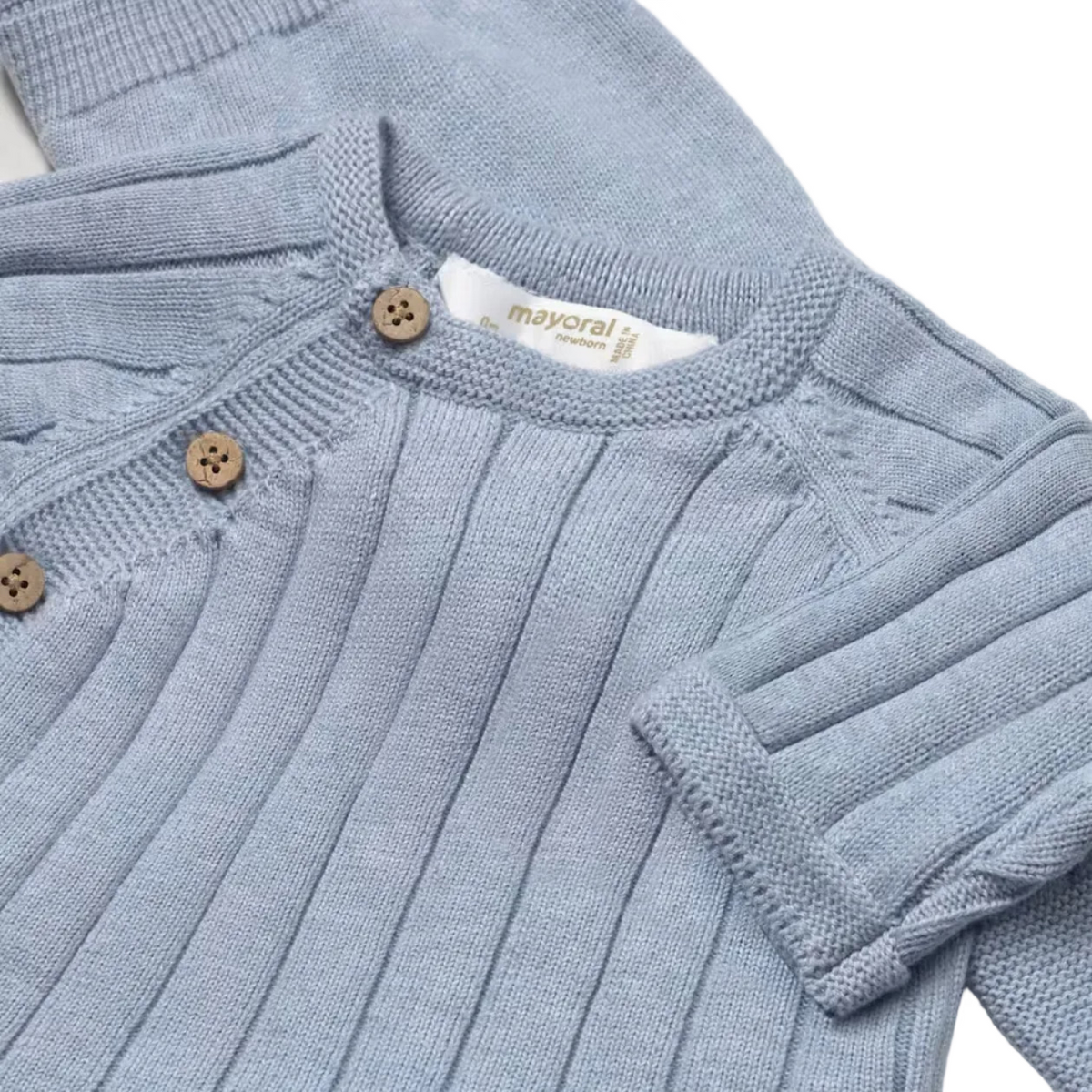 Mayoral 3 Piece Set Mayoral Powder Blue 3 Piece Knit Set