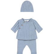 Mayoral 3 Piece Set Mayoral Powder Blue 3 Piece Knit Set