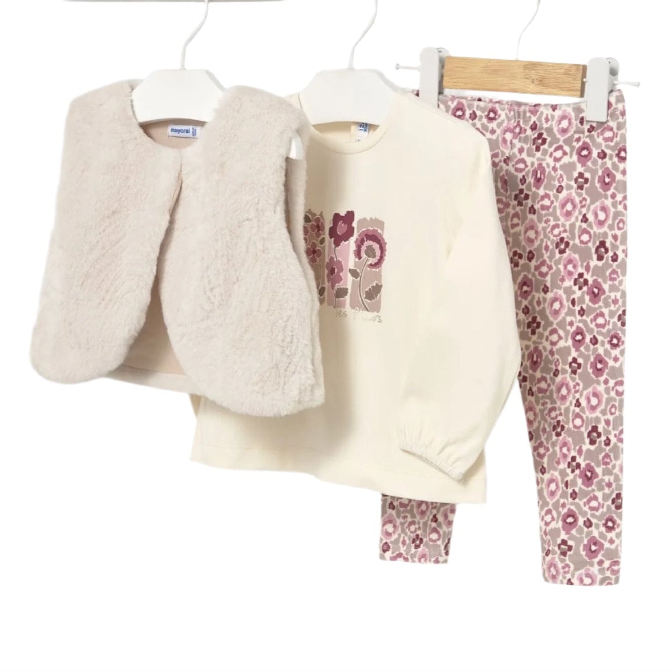 Mayoral baby clothing Mayoral Girls Gilet Three Piece Set