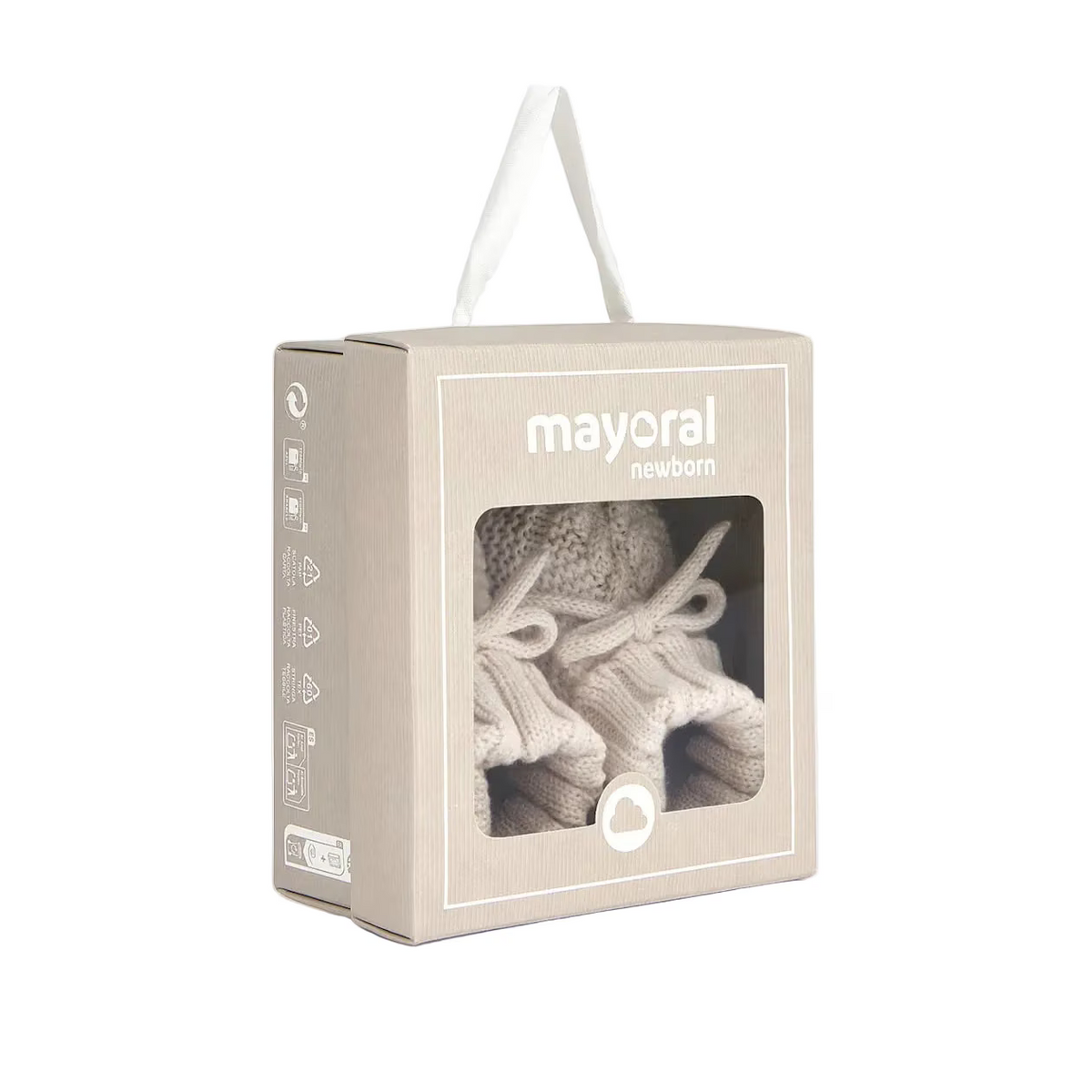 Mayoral baby & toddler boots Mayoral Cream Knit Booties