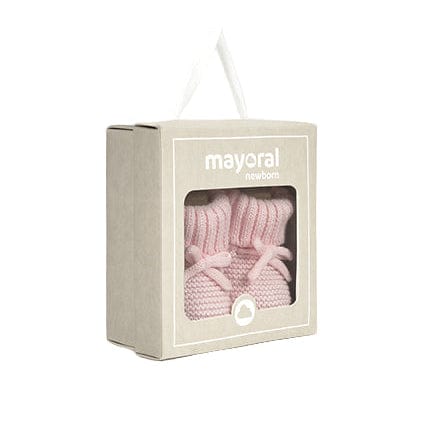 Mayoral baby & toddler boots Mayoral Pink Knit Booties