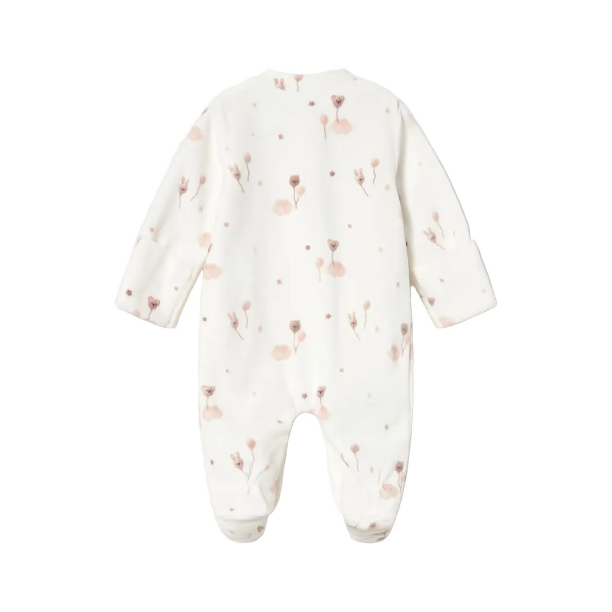 Mayoral Babygrow Mayoral Beige Cloud Balloon Print Babygrow