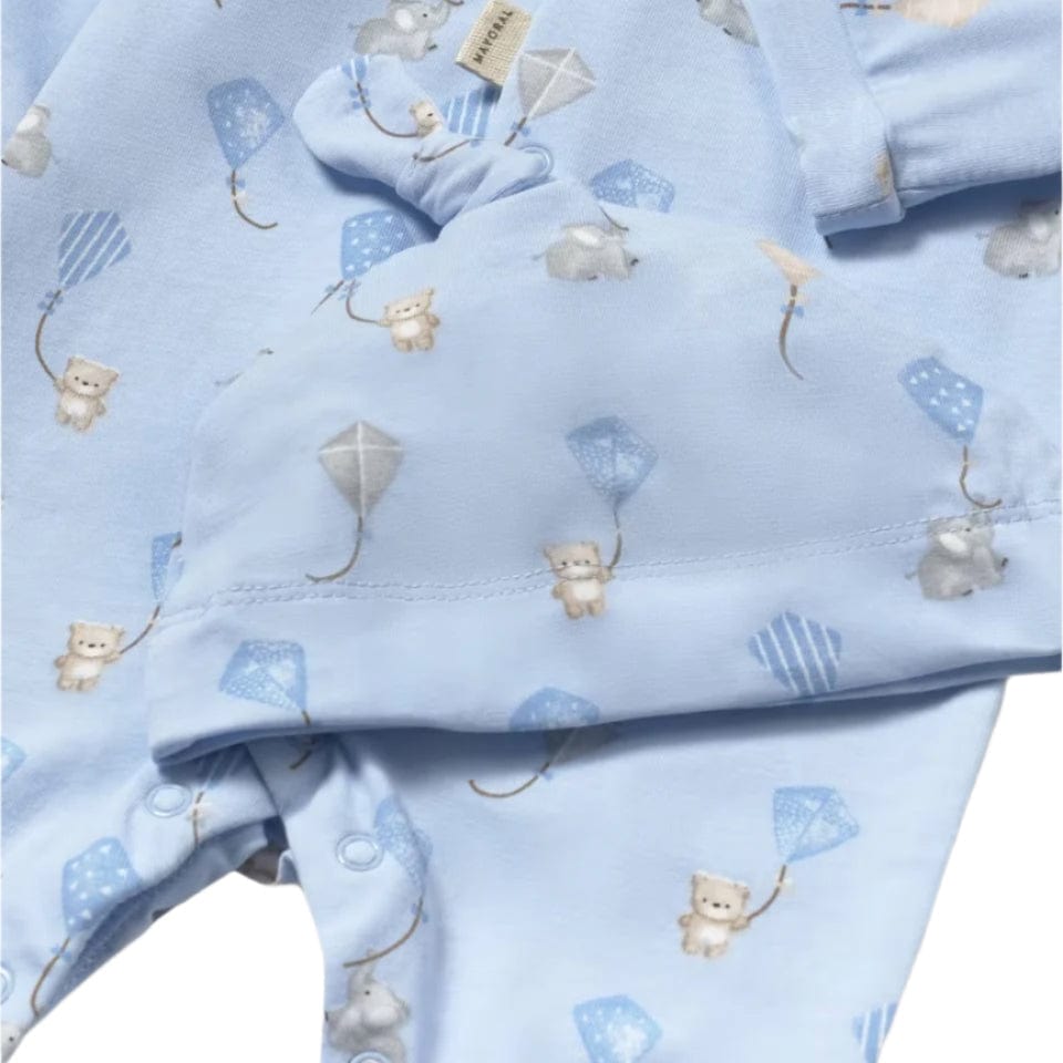 Mayoral Babygrow Mayoral Blue Kites Babygrow with Hat