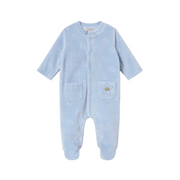 Mayoral Babygrow Mayoral Blue Velour Cloud Babygrow