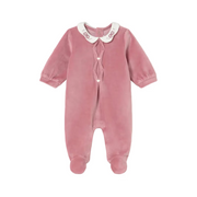 Mayoral Babygrow Mayoral Dusty Pink with Embroidered Collar