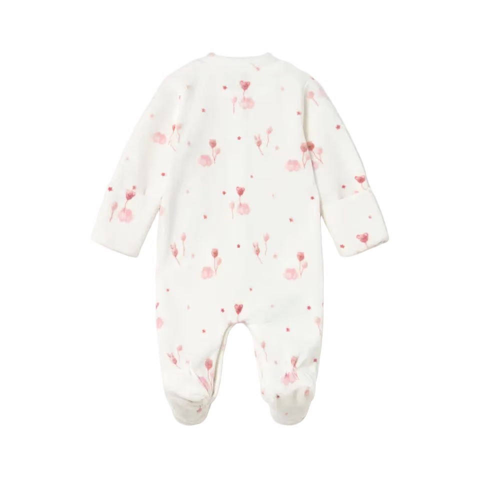 Mayoral Babygrow Mayoral PInk Cloud Balloon Print Babygrow