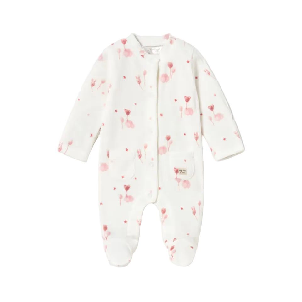 Mayoral Babygrow Mayoral PInk Cloud Balloon Print Babygrow